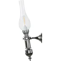 Licht-Erlebnisse Wandlampe E14 Glas Messing Jugendstil Wandleuchte