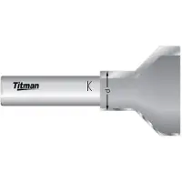 Titman Abkantfasefräser Unterschnitt HW S=12 D36/16 45°