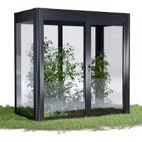 SunElements Gewächshaus »SunGarden Infinity 2.1«, BxHxT: 233 x 229 x 128 cm, anthrazit-metallic - grau