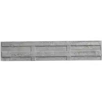 Beckers Betonzaun Standard Motiv Elegant grau Holzoptik