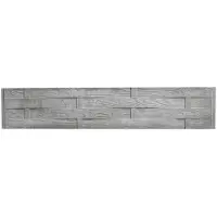 Beckers Betonzaun Standard Motiv Flecht grau Holzoptik