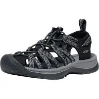 Keen Whisper Damen Sandalen Schwarz/Grau, Farbe:black/steel grey, Größe:40 (US 9.5)