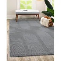 OTTO Teppich "Lima", grau, B:200cm H:12mm L:290cm, Polyester, Teppiche, Teppich, Designer Teppich Flor 1 recyceltem Polyester waschbar
