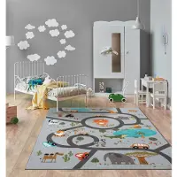 The Carpet Teppich "Happy Life" rechteckig 4 mm Höhe Life Kinderzimmer Teppich Spielteppich pflegeleicht