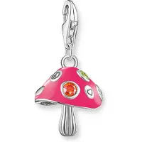 Thomas Sabo Charm-Anhänger bunter Pilz Silber