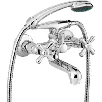 Deante Wall-mounted bathtub mixer with shower set
