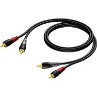 Procab Kabelis Cinch (Cinch) x 2 - Cinch (Cinch) x 2 0,5 m Stecker (CLA800/0.5)