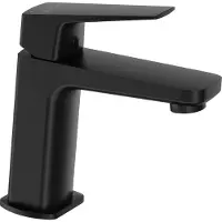 Deante BLUR Waschtischarmatur – Einhebelmischer – Schwarz Matt – Wassersparend – Badarmatur
