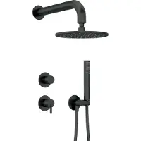 Deante Concealed shower set with overhead shower