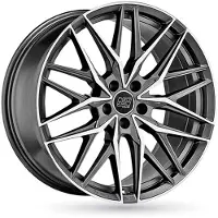 MSW Alufelge 50 9X22 5X108 Et 38 Matt Gun Metal Full Polished (Mgmfp)
