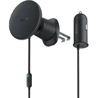 Baseus CW01 Magnetic Car mount - Handyhalterung auto - Lüftungsgitter - Magnetisch und MagSafe - Kabelloses Ladegerät - Schwarz