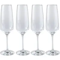 Villeroy & boch Sektglas "Sektgläser Voice Basic 283 ml 4er Set transparent"