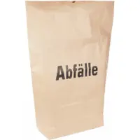 Naturestar Papiermüllsäcke Bio 80 Liter 2-lagig 'Abfälle' 550x850x200mm braun VE=25 Stk/Rolle