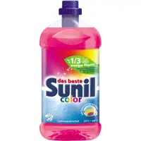 Sunil Color Waschmittel 20 Wäschen, flüssig 4013162028528 , 1 Karton = 8 Flaschen à 1,32 Liter