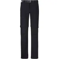 Maier Sports Outdoorhose "Nata", Damen, Gr. 40, Normalgrößen, schwarz, 90% Polyamid, 10% Elasthan, Hosen Outdoorhose, Damen Zip-Off Wanderhose, atmungsaktive Trekkinghose, Regular Fit