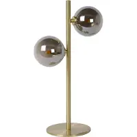 Lucide Tischleuchte 45574/02/02 Retro-Look Stahl Glas 2-flammig 15x22x43 cm