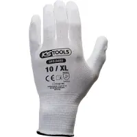 Ks Tools Mikro-Feinstrickhandschuhe-weiß weiß 10 - 310.0455 - weiß