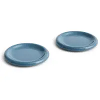 HAY Teller Barro Dark Blue Ø18 cm (Set von 2)