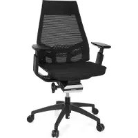 Hjh OFFICE GENIDIA SMART BLACK Netz - Profi Bürostuhl Schwarz