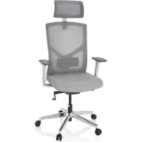 Hjh OFFICE BRETON PRO W - Profi Bürostuhl Grau