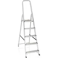Hjh OFFICE SOLID III | 5 Stufen - Klappleiter Aluminium