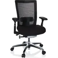 Hjh OFFICE NOVA PRO ALU - High End Bürostuhl Schwarz