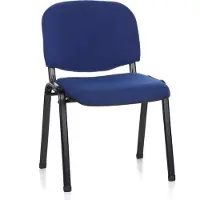 Hjh OFFICE XT 600 - Besucherstuhl Konferenzstuhl Schwarz / Blau