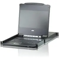 Aten CL6708MW 1U Schwarz Tastatur/Video/Maus (KVM)-Switch