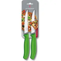 Victorinox SwissClassic Pizza-/Steakmesser grün, 2 St., 6.7936.12L4B