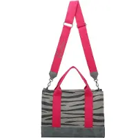 Fritzi aus Preußen Schultertasche Canvas Tote Bag Zebra Wild grau