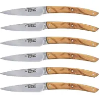 Laguiole Jean Dubost Messer Set 6 tlg., Olivenholz