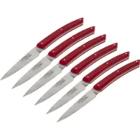 Laguiole Jean Dubost Messer Set 6 tlg., Acrylic Red