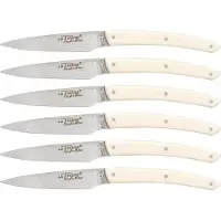 Laguiole Jean Dubost Messer Set 6 tlg., Acrylic Ivory