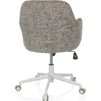 Hjh LIVING Home Office Bürostuhl SOLAO HOME Schreibtischstuhl mit Armlehnen Stoff Drehstuhl