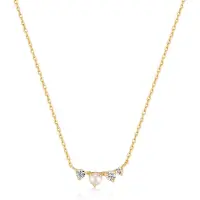 Ania Haie Damen-Kette 585er Gelbgold Saphir Ania Haie Gold