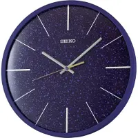 Seiko QXA828A Wanduhr Quarz mit Leisegang Blau