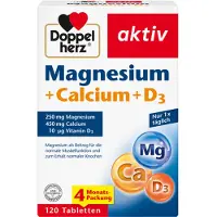 Doppelherz Magnesium + Calcium + D3 120 St