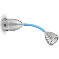 Less 'n' more ATHENE LED-Wand-/Deckenleuchte, 15 cm Flexwelle Blau, Kopf Alu, phasendimmbar A-BDL1-P-KA-FTB 4251908548637