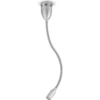 Less 'n' more ZEUS LED-Wand-/Deckenleuchte, Kopf Alu, 45 cm Flexwelle Aluminium, mit Tastdimmer Z-BDL2-S-KA-FA 4251908545889