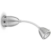 Less 'n' more ATHENE LED-Wand-/Deckenleuchte, 15 cm Flexwelle Weiß, Kopf Alu, phasendimmbar A-BDL1-P-KA-FTW 4251908548682