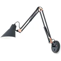 Orion Wandlampe Bachelor, dimmbar, schwarz, für Wohn- / Esszimmer, Metall, Modern, Wandleuchte, Wandlampe Innen