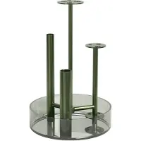 Fritz Hansen Ikeru Vase High Forest Green - , Grün, Metall