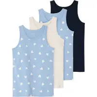 Name it Unterhemd "NKFTANK TOP 4P HEARTS NOOS" Packung, 4 Stk.