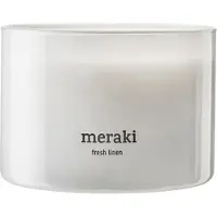 Meraki - Duftkerze - Fresh linen - h: 7.5 cm, dia: 10 cm