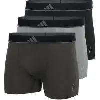 Adidas Unterhosen Active Micro Flex Eco Herren Black / Grey / Dark Grey (3er-Pack)-S