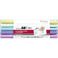 Tombow ABTP-5P-2, 5 Stück(e), Pastell, Meißel-/Bürstenspitze, Mehrfarbig