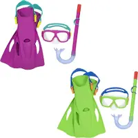 Bestway Set Tauchmaske Mit Schnorchel Und Flossen Junior 2 Sortiert