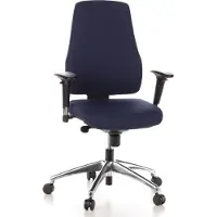 Hjh OFFICE PRO-TEC 200 - Profi Bürostuhl Dunkelblau