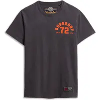 Superdry für Herren. M1012041A Vintage Athletic Kurzarm-T-Shirt grau (M), Lässig, Baumwolle