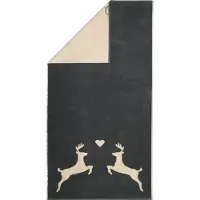 Cawö Duschtuch Alpenchic Edition Deer Granite